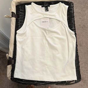 Forever 21 Sleeveless White Top